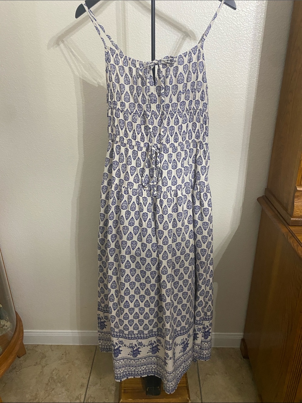 Sim and Sam Linen Blend Maxi Dress Size M. NWT